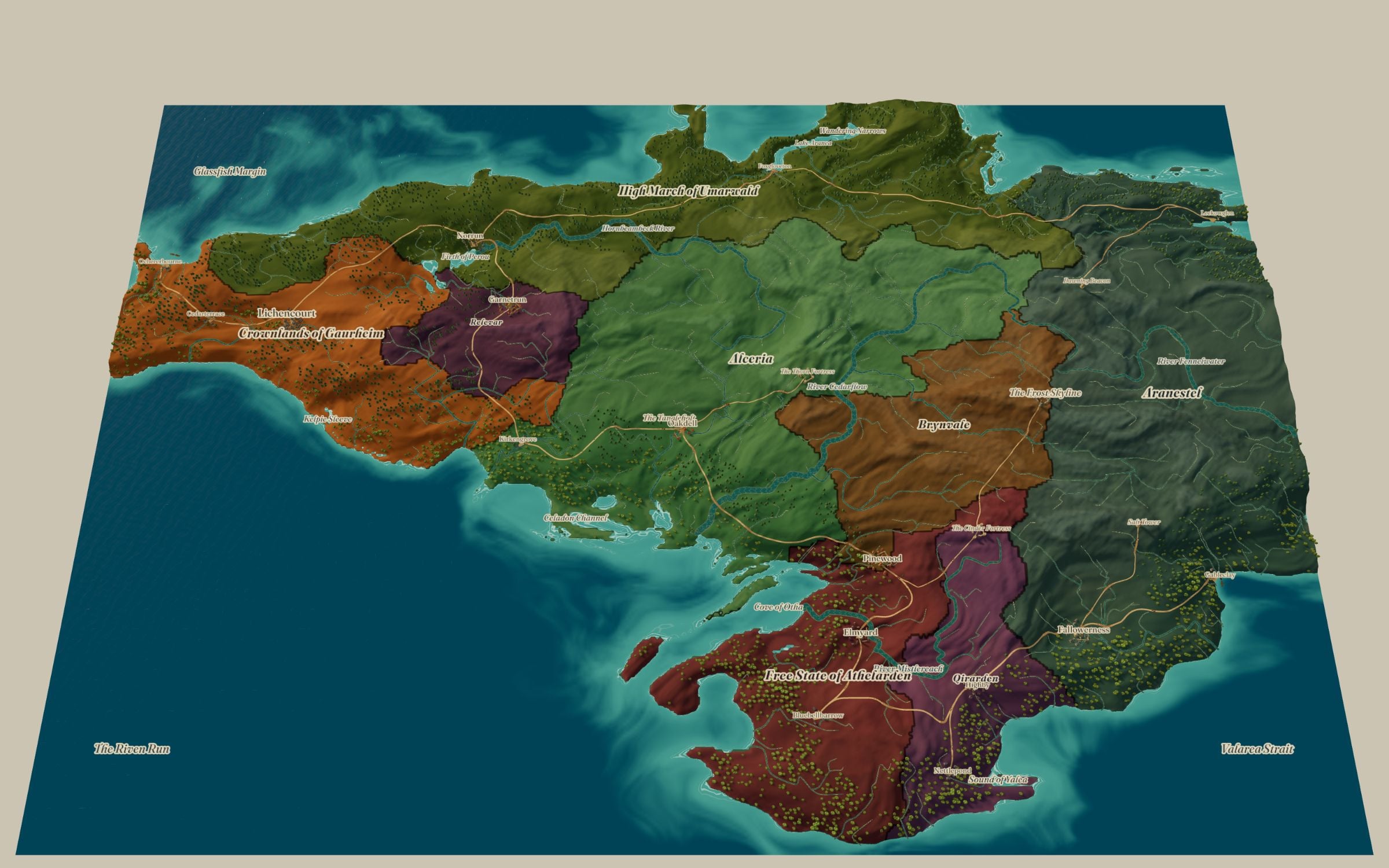 Fantasy maps & 3D atlases in Realmly